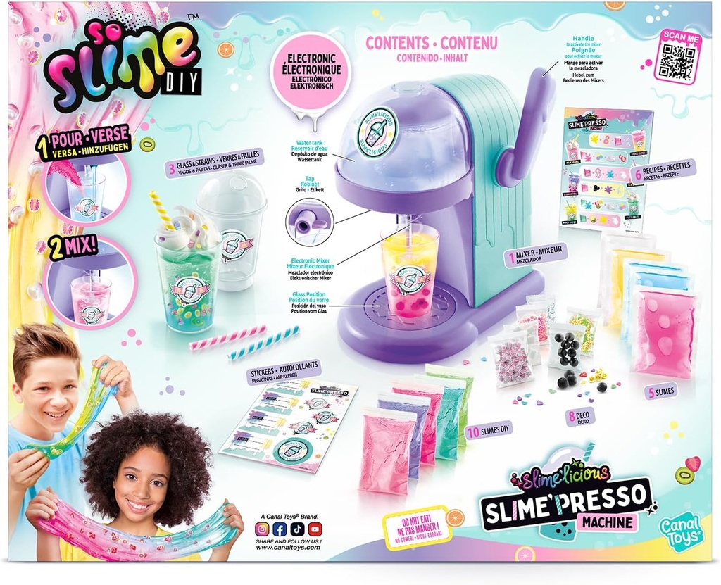 Slime Maquina Electrica de Batidos 10 Diferentes Bebidas 6a+