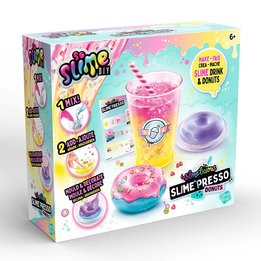 Crea tu Slime de Bebida y Donas y Decora 6a+