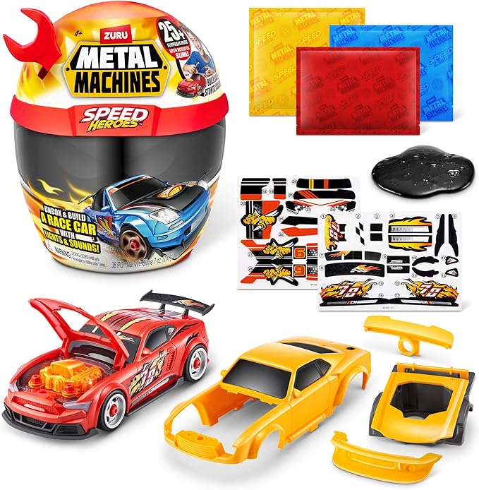 Carro Armable Metal Machines 37Pzs y 25 Sorpresas 4a+ ( Surtido de 3 - Se venden por separado)