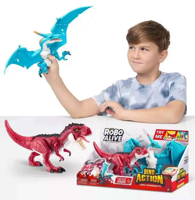 Robo Alive Dini Action T-Rex-Pterodactyl 3a+ ( Se venden por Separado )