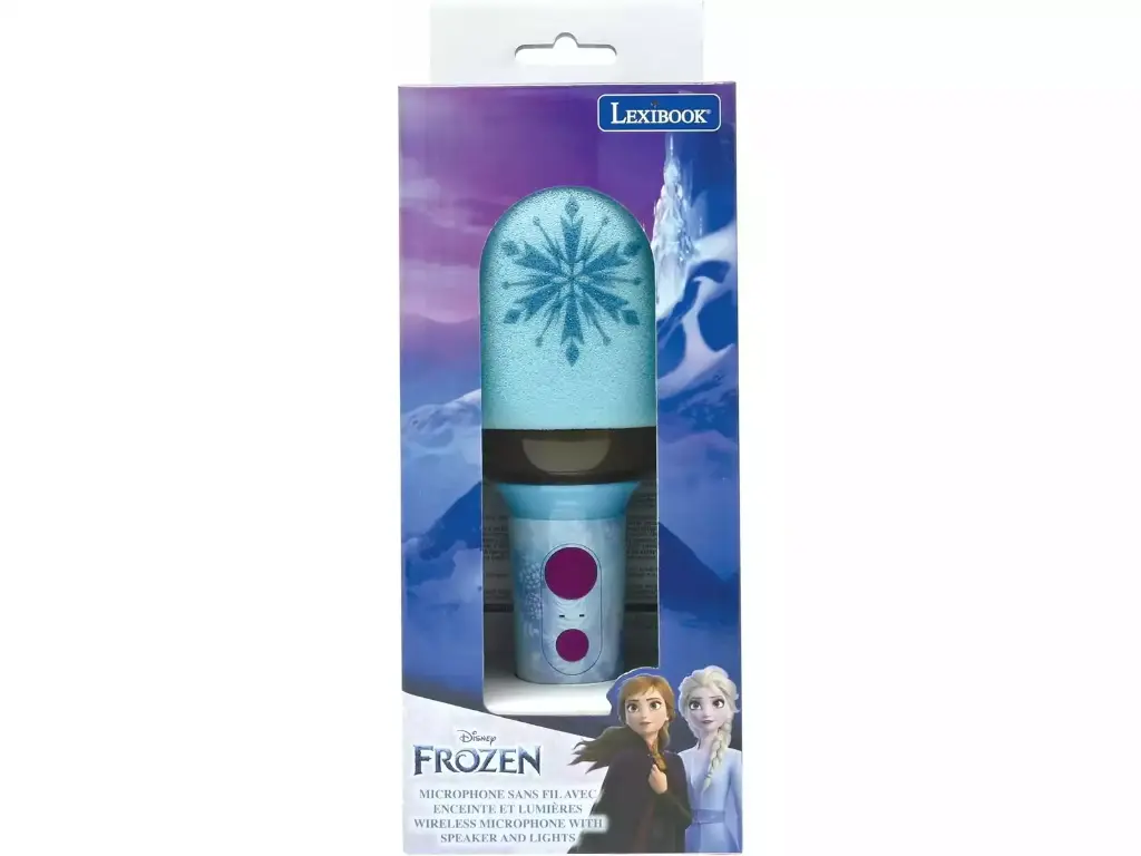 Micrófono Inalámbrico con Altavoz y Luces para Cantar Disney Frozen 4a+
