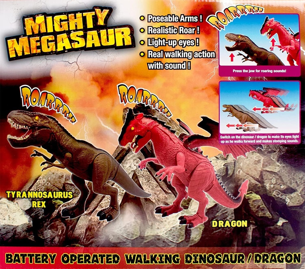 Dinosaurio TRex Luz y Sonidos 3a+