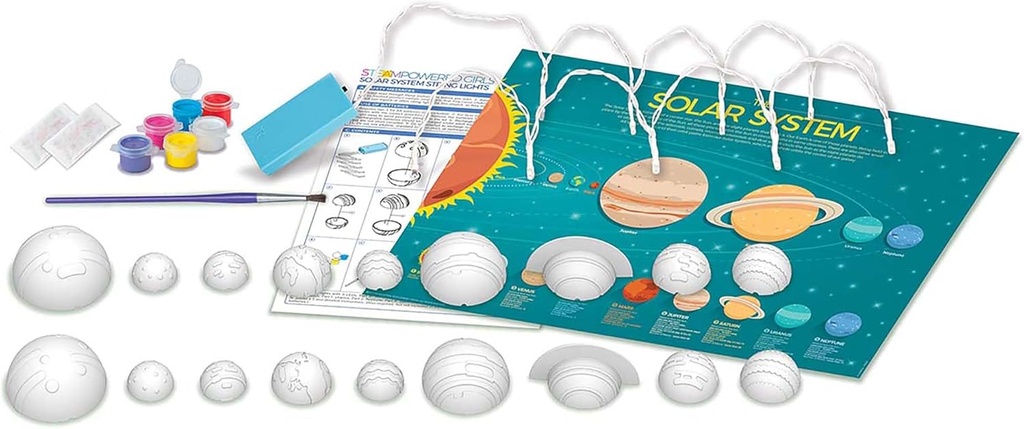 Kids Steam Luces del Sistema Solar Decorable 5a+
