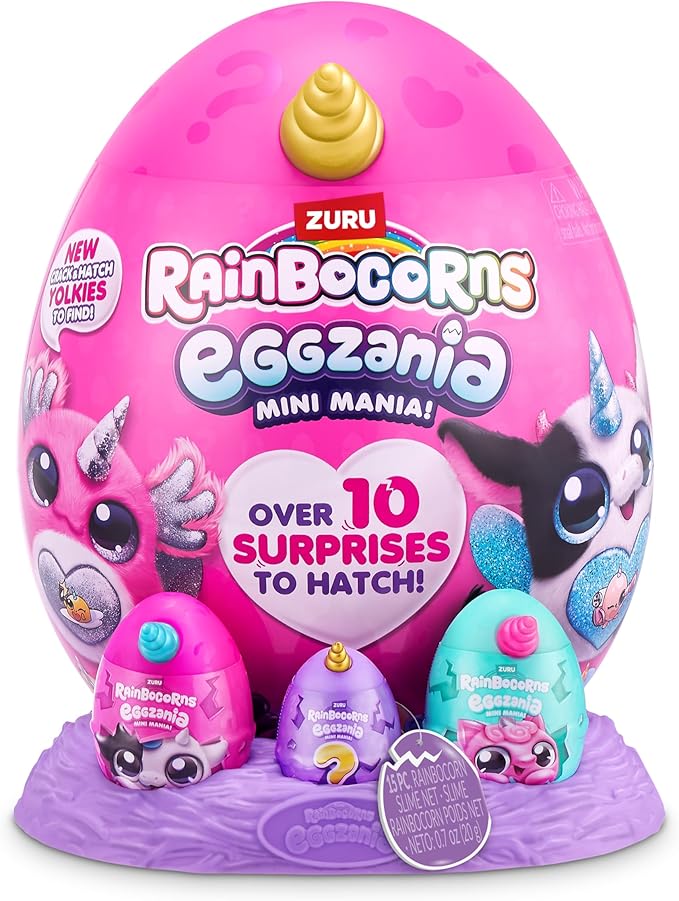 Rainbocorns Eggzania con Peluche y Sorpresas Surt/3 3a+