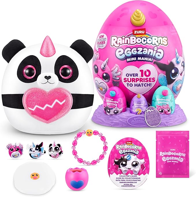 Rainbocorns Eggzania con Peluche y Sorpresas Surt/3 3a+