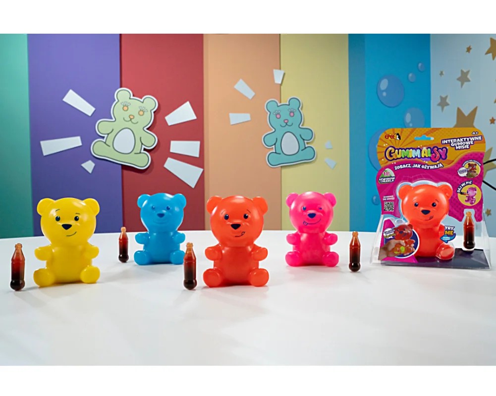 Muñecos de Goma con Sonidos y Reacciones 4a+ ( Azul)