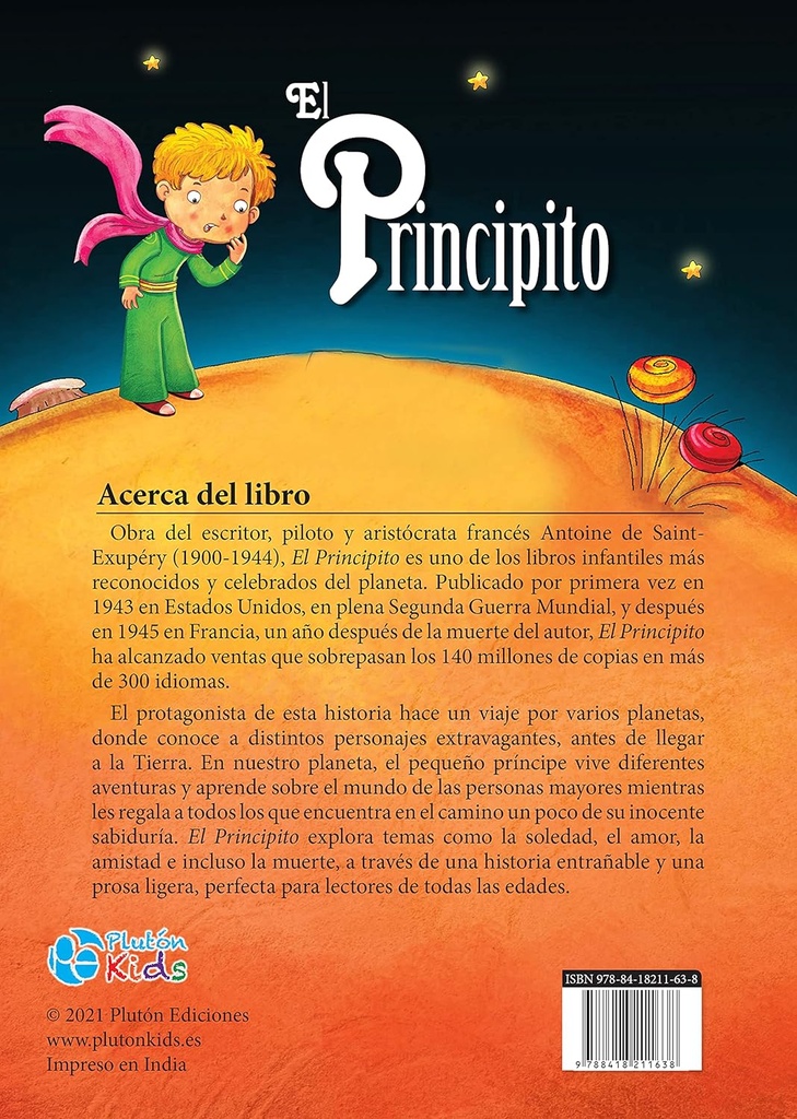 Libro El Principito Tapa Dura (1577)