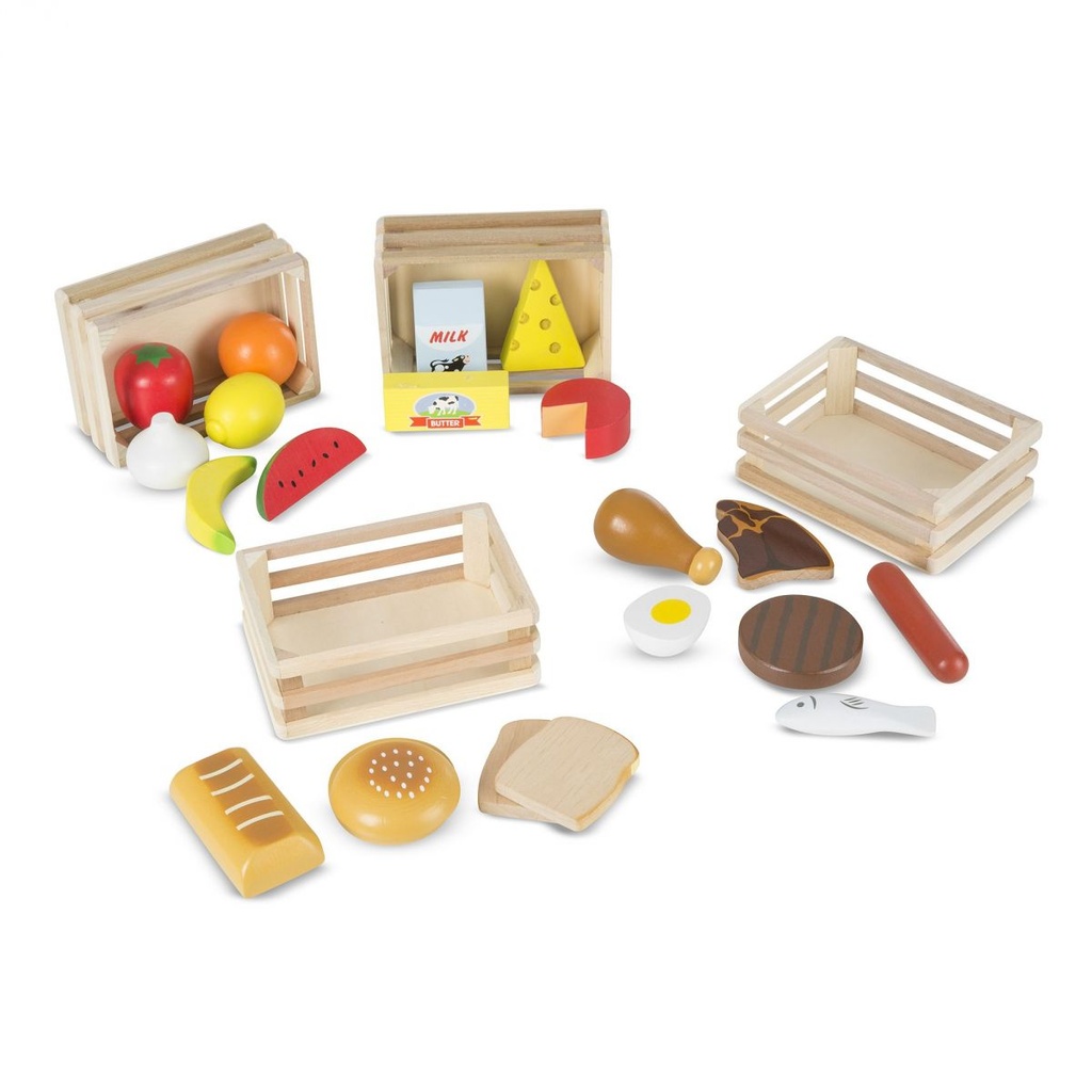 Set Grupos de Alimentos de Madera 21pzs 3a+