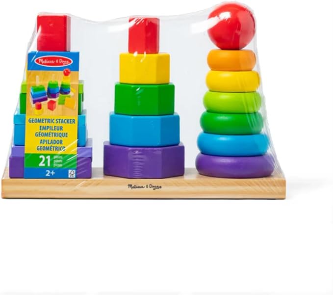 Apilador Geométrico de Madera 25pzs 2a+