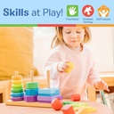 Apilador Geométrico de Madera 25pzs 2a+