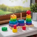 Apilador Geométrico de Madera 25pzs 2a+