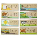 Juego Figuras y Letras de Madera Mira y Deletrea 4a+(12940)