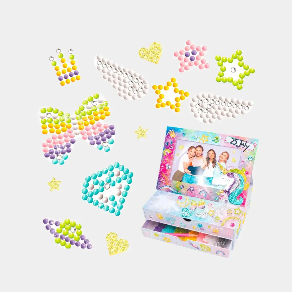 Caja con Marco de Fotos de Unicornio  8a+