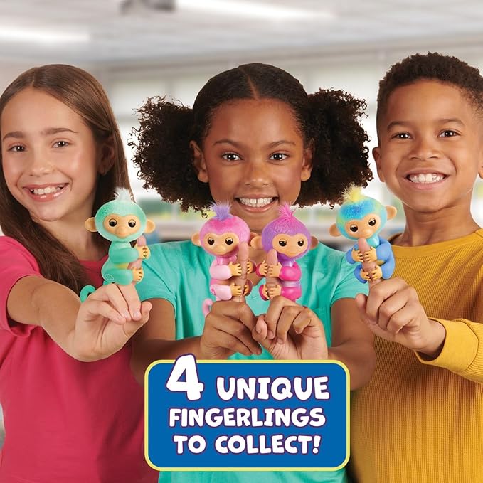 Mono de Anillo de Dedos con  Sonidos Y Reacciones  5a+/  Surtido 4 -  Se venden por separado