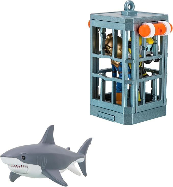 Roblox - Figuras Dev Series Centro de Investigación y Jaula de Tiburones 6a+ ( Surtido de 2 - Se Venden por Separado )