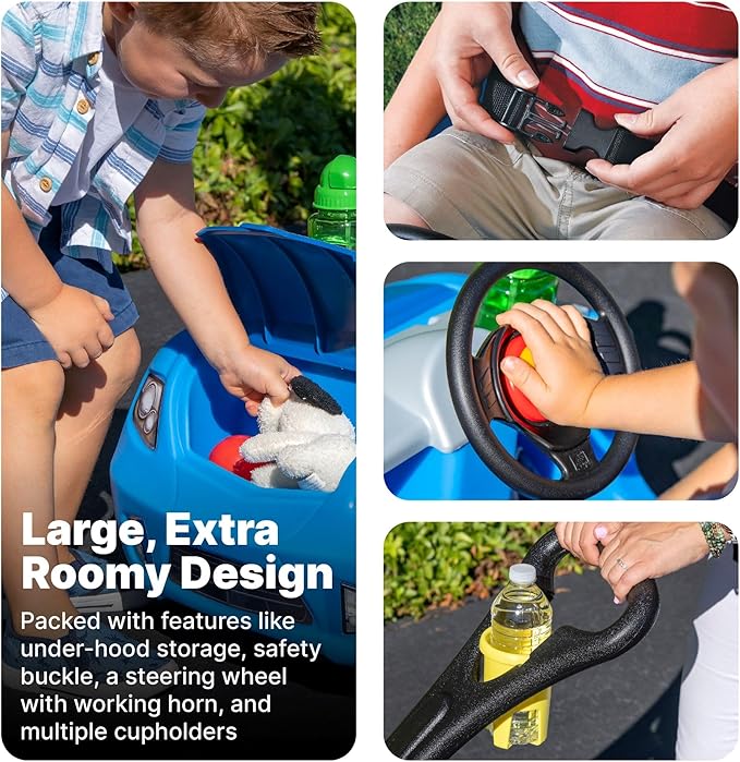 Buggy Azul de Empujar Whisper Ride ½ a 4 años.