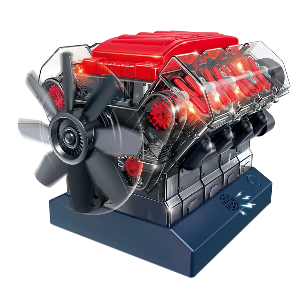 Juego Tecnológico Modelo de Motor V8 8a+