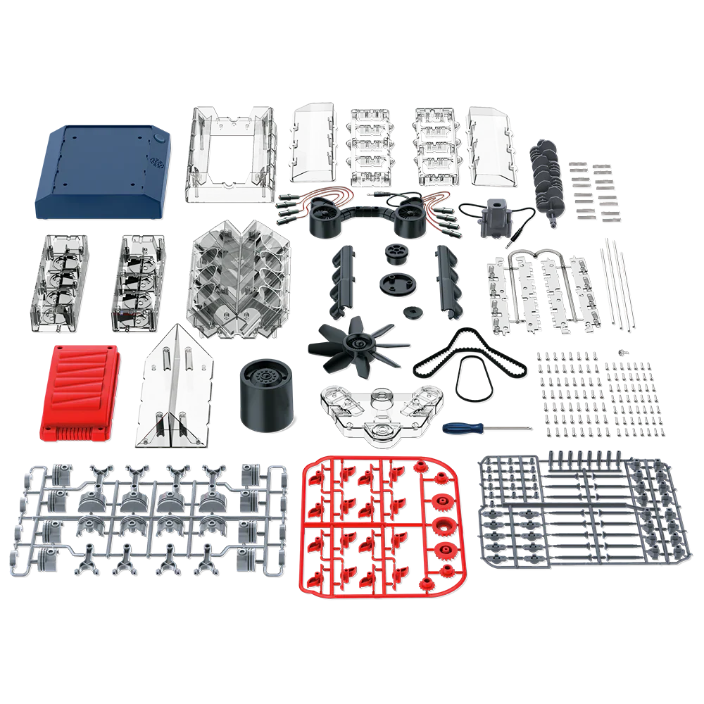 Juego Tecnológico Modelo de Motor V8 8a+