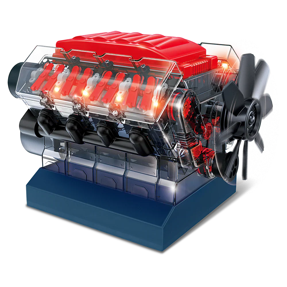 Juego Tecnológico Modelo de Motor V8 8a+