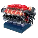 Juego Tecnológico Modelo de Motor V8 8a+