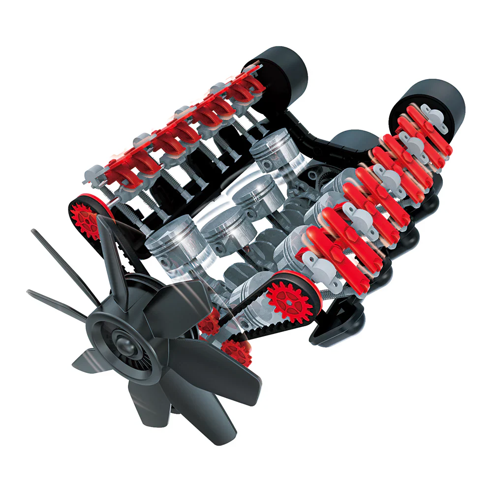 Juego Tecnológico Modelo de Motor V8 8a+