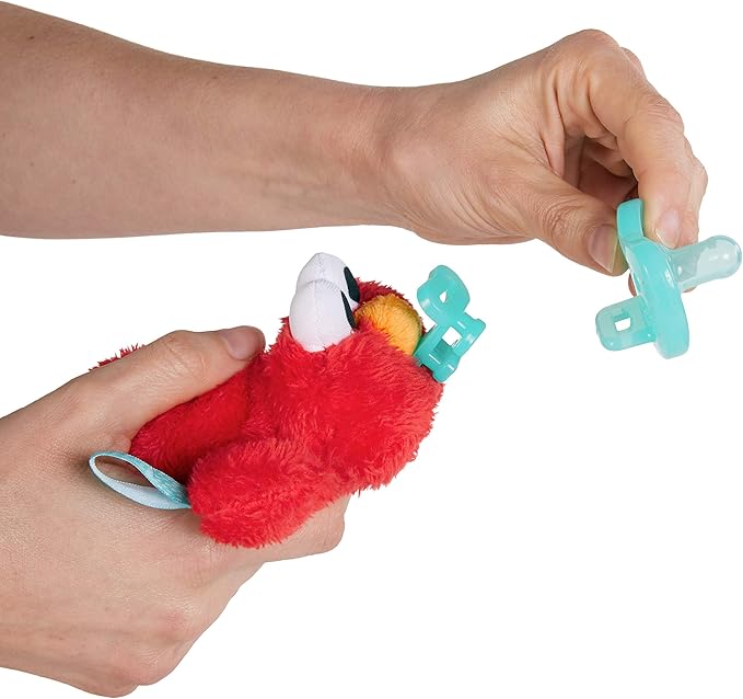 Chupeta Relajante Peluche Elmo Plaza Sesamo 0m+