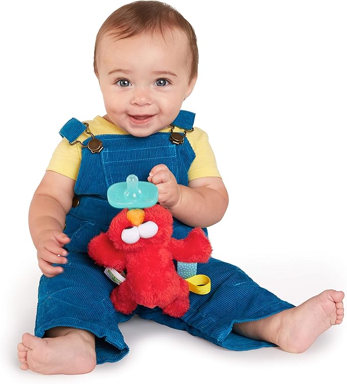 Chupeta Relajante Peluche Elmo Plaza Sesamo 0m+