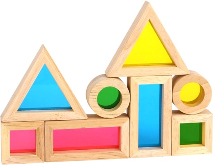 Bloques Sensoriales Arcoiris 24m+