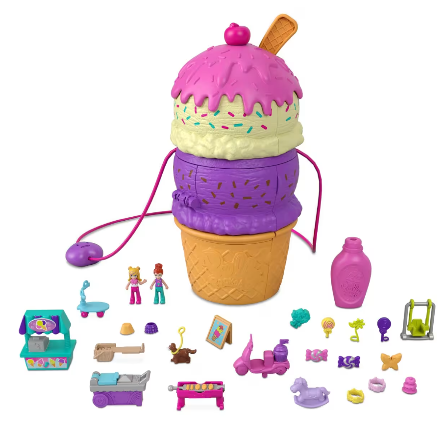 Polly Pocket Parque de Juegos Polly Sorpresas Forma de Helado 4a+