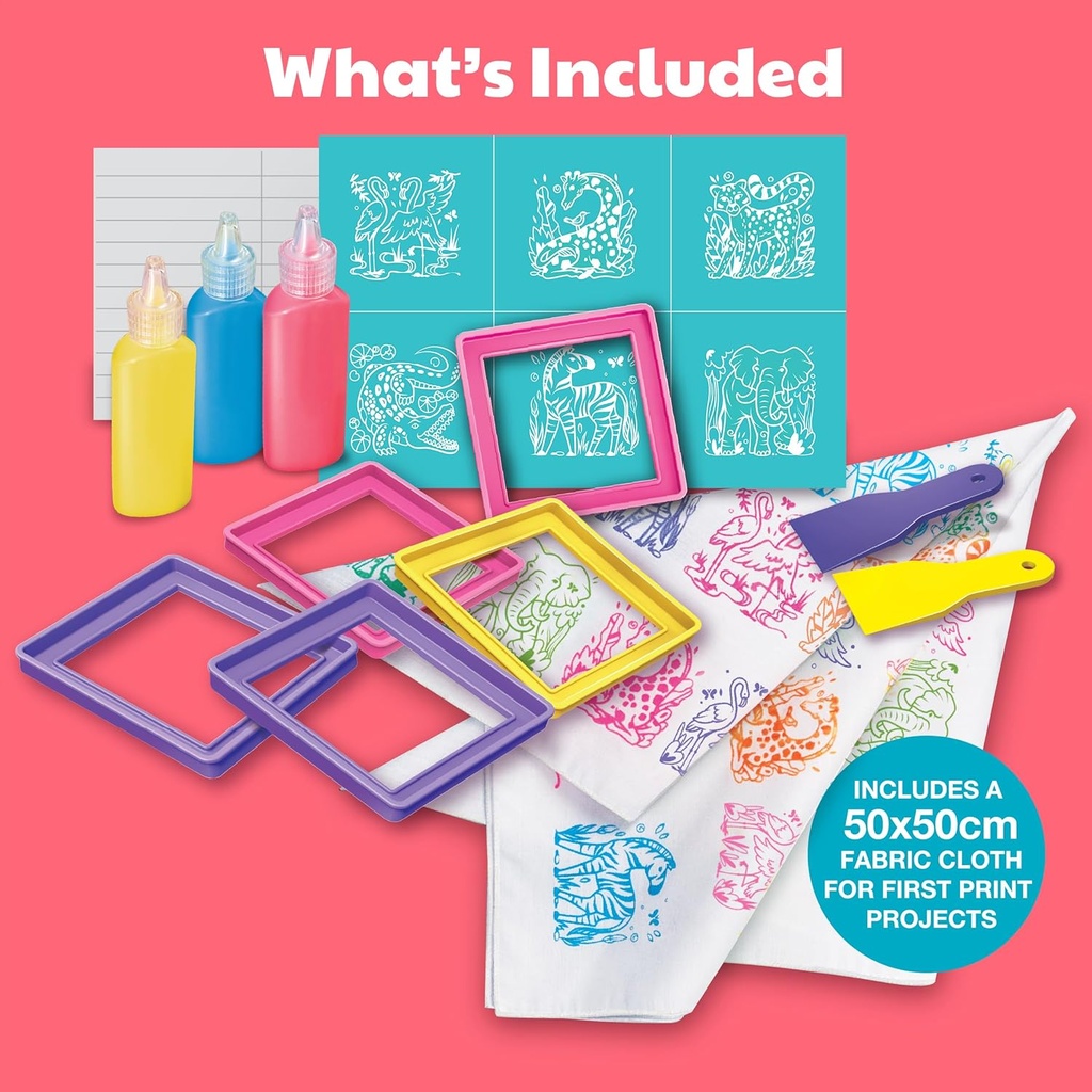 Kidz Maker Crea Diseños de Serigrafía en Cualquier Tela 5a+