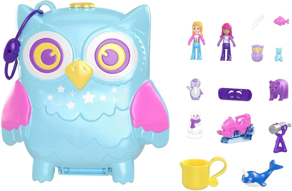 Polly Pocket estuche de Buho pijama party 4a+