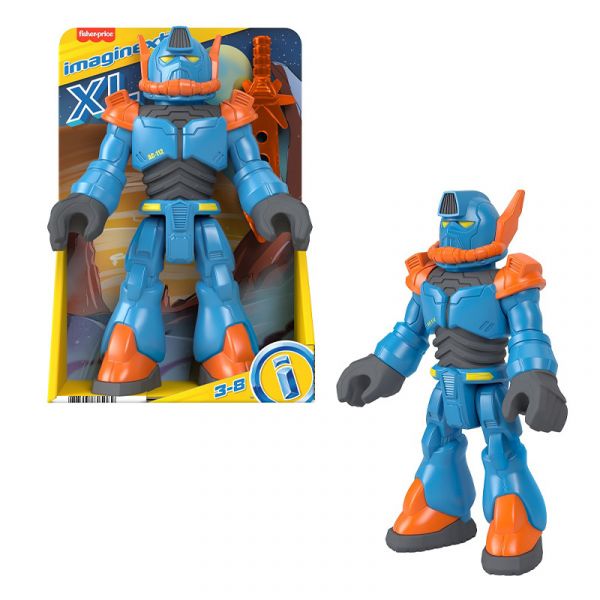 Figuras Imaginext XL Luchador-Tiburon Pirata-Robot Alpha Star 3-8a