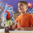 Figuras Imaginext XL Luchador-Tiburon Pirata-Robot Alpha Star 3-8a