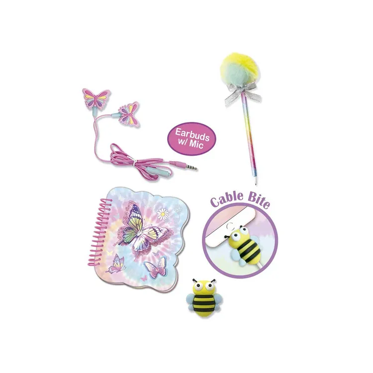 Diario de Mariposa con Audífonos 5a+