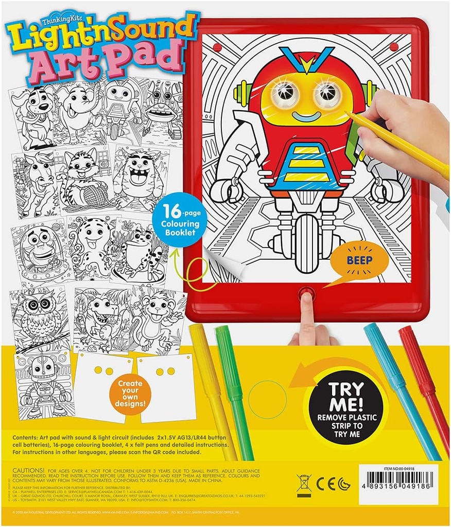 Thinking Kits Tableta de Arte con Luz y Sonido 3a+