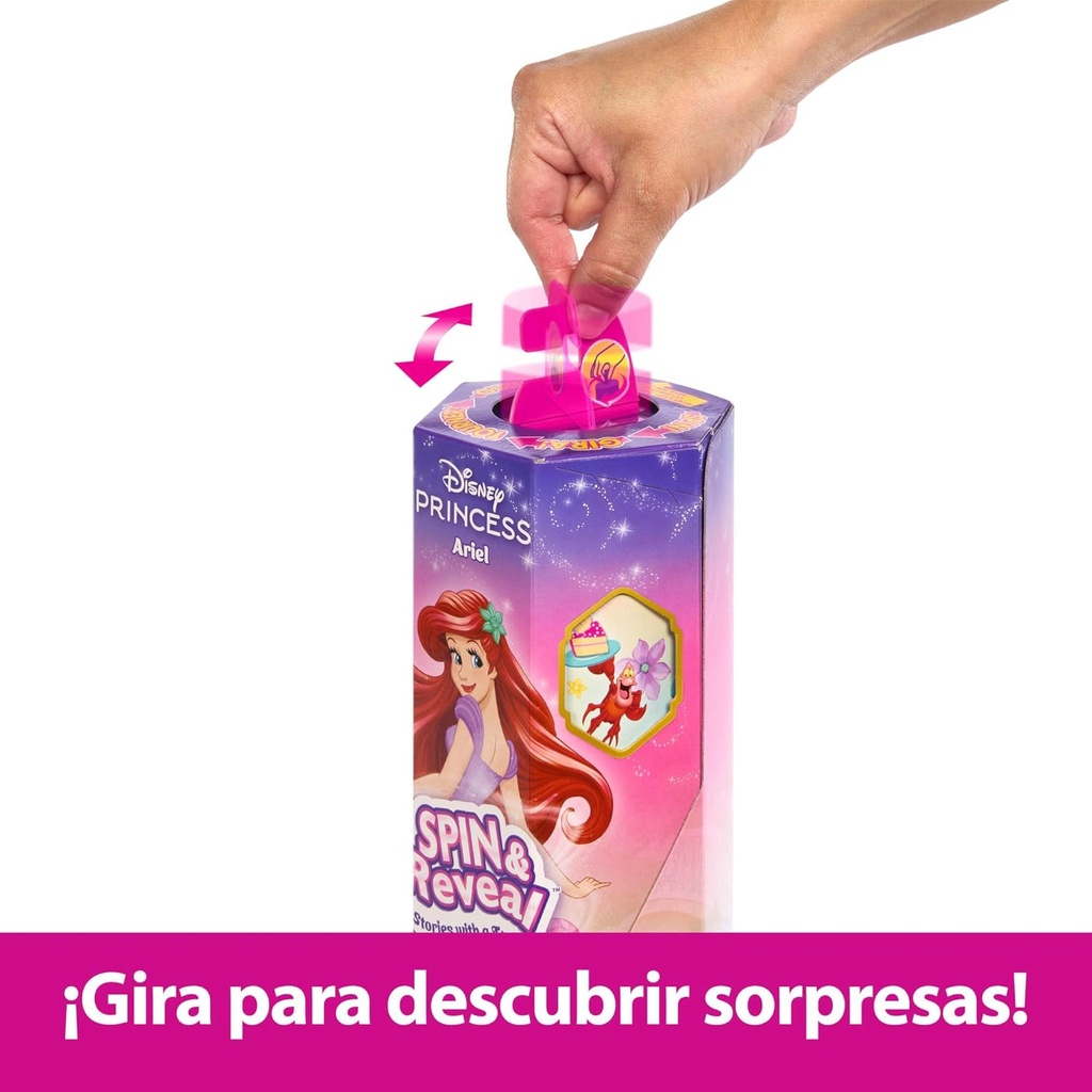 Muñeca Disney Princesa Spin & Reveal Sirenita 3a+