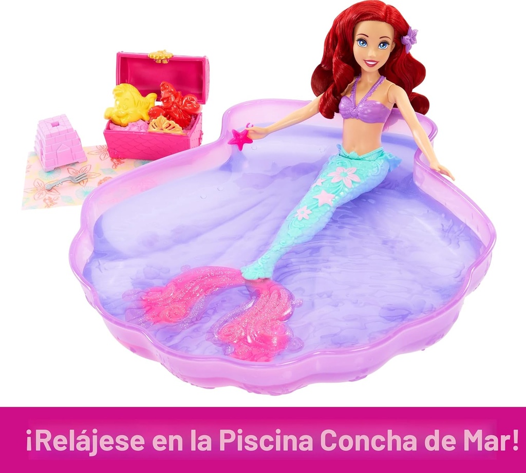 Muñeca Disney Princesas Ariel Agua y Arena 3a+