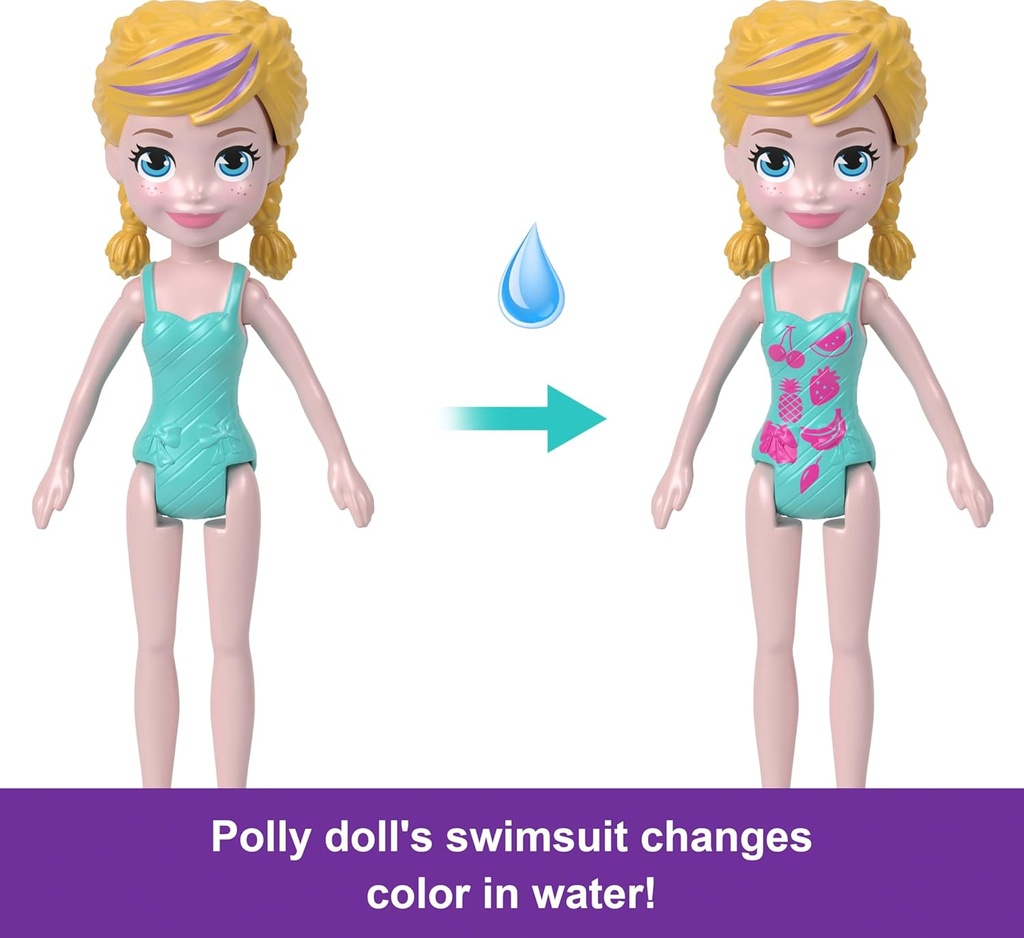 Polly Pocket Crusero de Unicornio y Cambia de Color 4a+