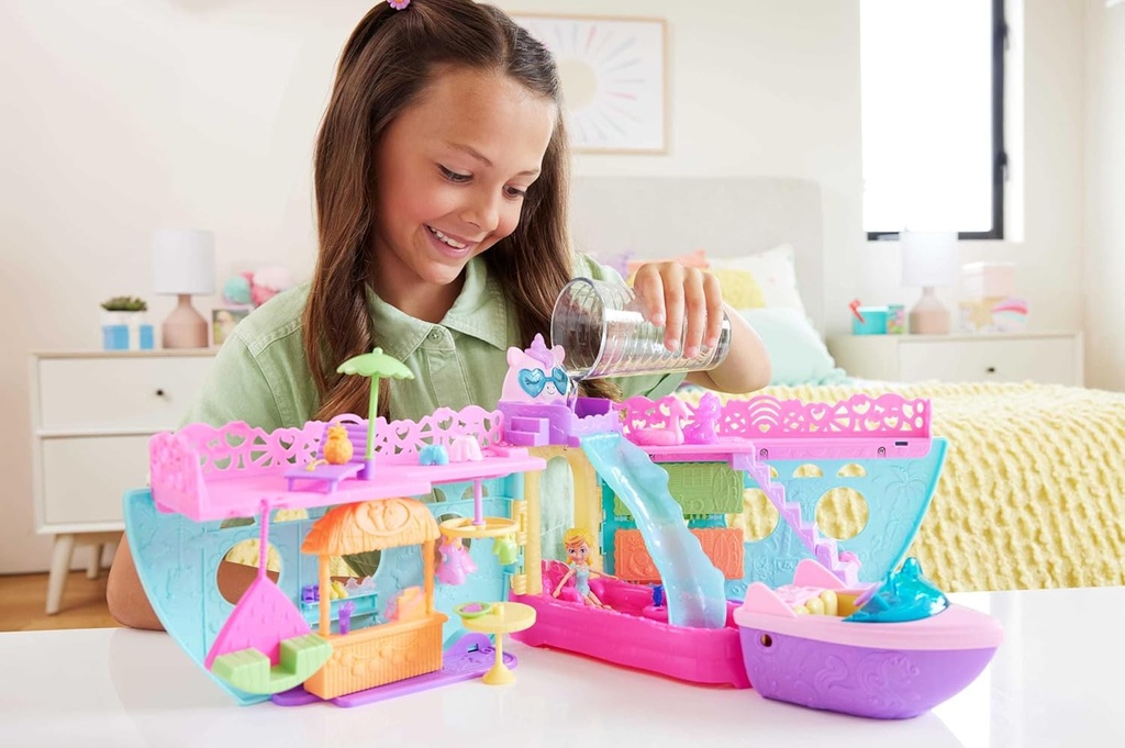 Polly Pocket Crusero de Unicornio y Cambia de Color 4a+