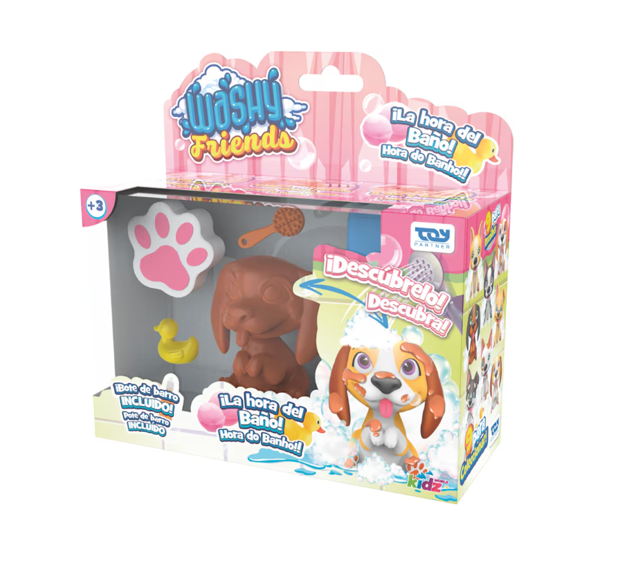 Washy Friends - Figuras Sorpresa Lava y Revela tu Cachorro Con 2 Accesorios 3a+ ( Se venden por separado )