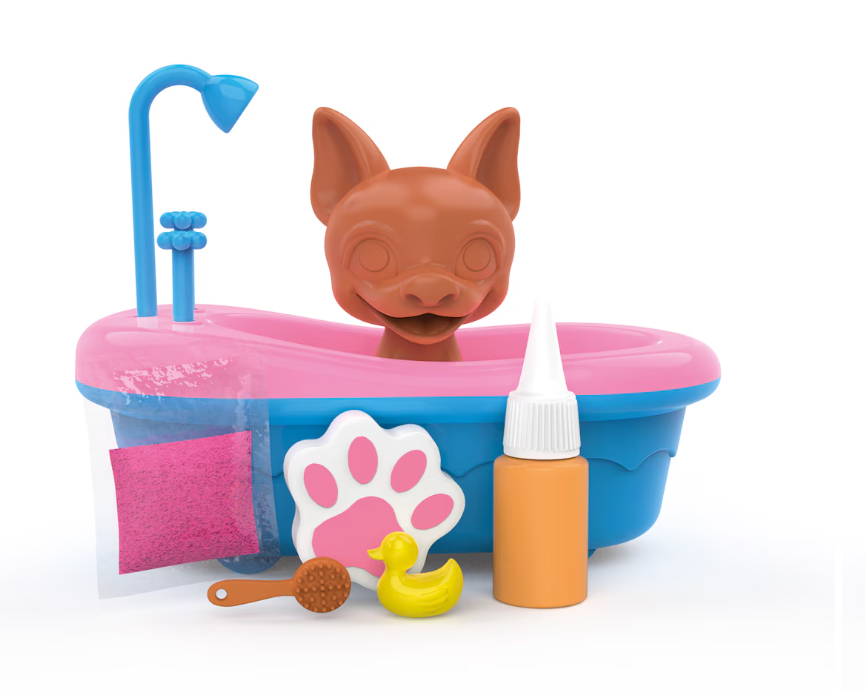 Washy Friends - Figuras Lava y Revela tu Cachorro Con Tina y Accesorios 3a+ ( SurtIdo de 3 - Se Venden por Separado )