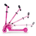 Scooter Rosado Plegable 2 Ruedas con Luz 5a+