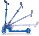 Scooter Azul  Plegable 2 Ruedas con Luz Intermitente 5a+