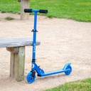 Scooter Azul  Plegable 2 Ruedas con Luz Intermitente 5a+