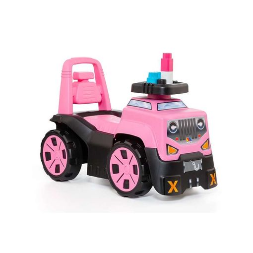 Carro Montable con 10 Bloques 3e1 1a+ Rosado