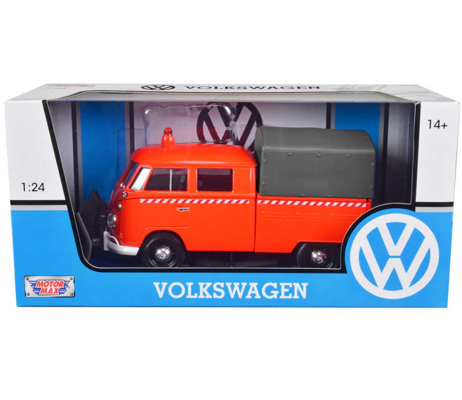 Carro 1:24 Volkswagen Quitanieves Naranja 14a+
