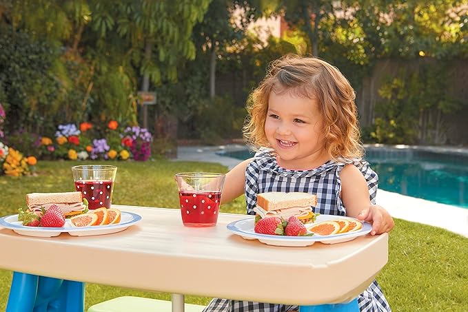 Mesa de Picnic con Sombrilla 2-8 años