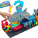 Hot Wheels City Lavado de Autos Mega Tiburón 3a+