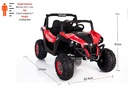 Buggy Rojo Montable R/C Eléctrico 50kg Max