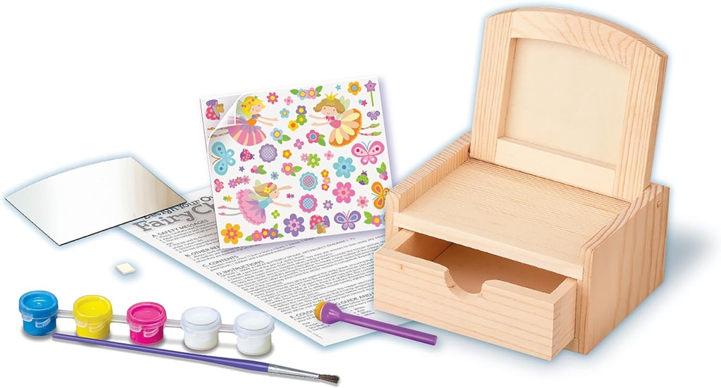 Pinta Tu Joyero de Hadas C/Espejo 8a+